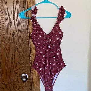 Snowflake One-Piece Bathing Suit!
